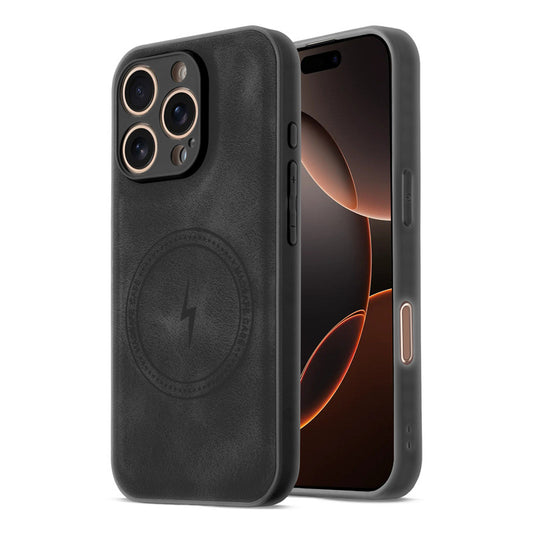 Refined PU Leather Case for Apple iPhone 16 Pro