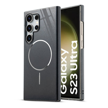 Smooth & Shiny Glossy Hard Back Cover Case For Samsung S23 Ultra 5G With Magsafe Support