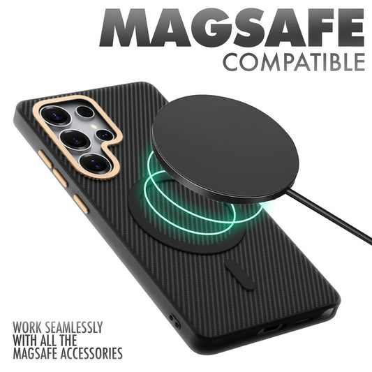 MagSafe Ready Checks Printed Back Case For Samsung S23 Ultra 5G with Enhanced Grip