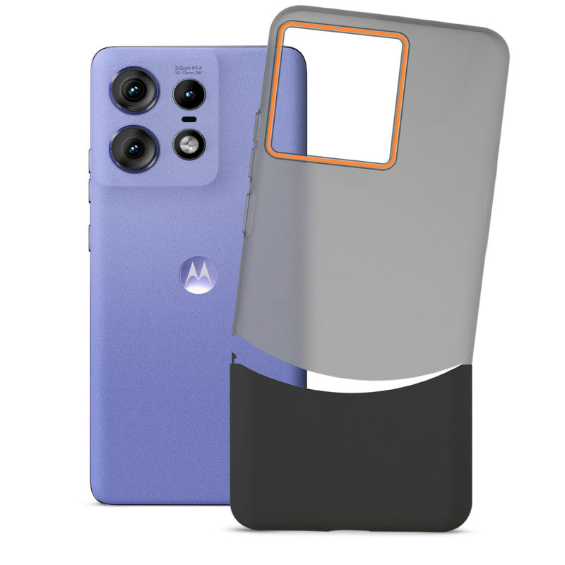 Frosted Case With 2-Cut Interlock For Motorola Moto Edge 50 Pro 5G