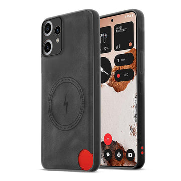 Refined PU Leather Case for CMF Nothing Phone 2 Pro , with Support for MagSafe & Wireless Accessories