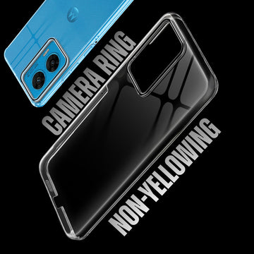 Crystal Clear Colorful Camera Ring Back Case for Motorola Moto G96 5G