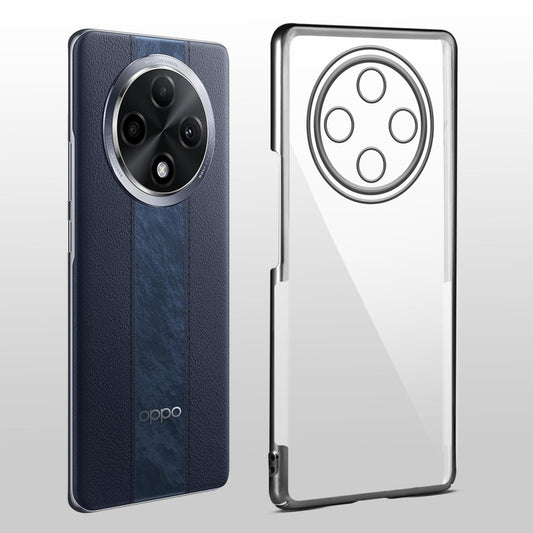 Crystal Clear Premium Case with Shiny Colorful Edges and Precise Cutouts for Oppo F27 Pro Plus 5G