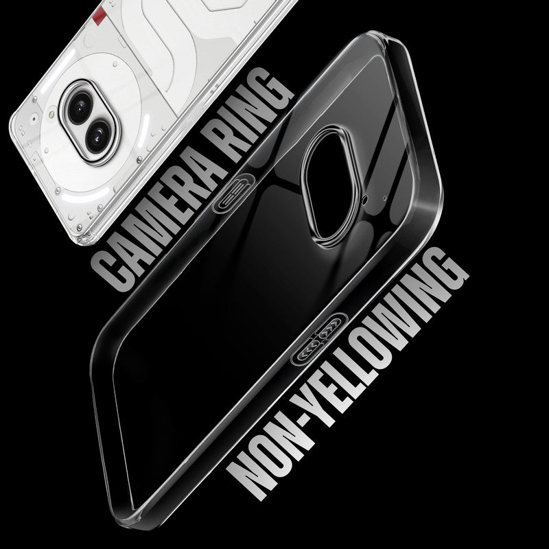 Crystal Clear Colorful Camera Ring Back Case for Nothing Phone 2A