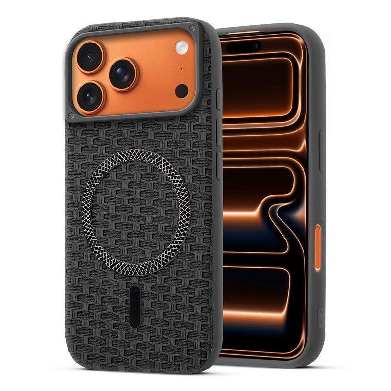 Rugged Silicone Grip Mobile Back Cover Case For Apple iPhone 17 Pro With Wireless Charging Support Support