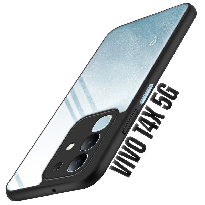 Colored Soft Frame Clear Back Case For Vivo T4x 5G