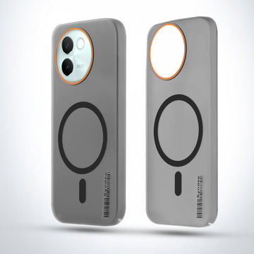Elegant Colorful Frosted Matte Back With MagSafe Support Back Case For Vivo V30e 5G