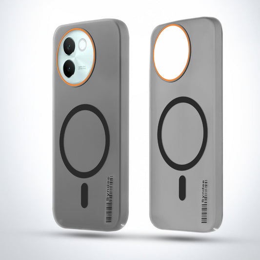 Elegant Colorful Frosted Matte Back With MagSafe Support Back Case For Vivo V30e 5G