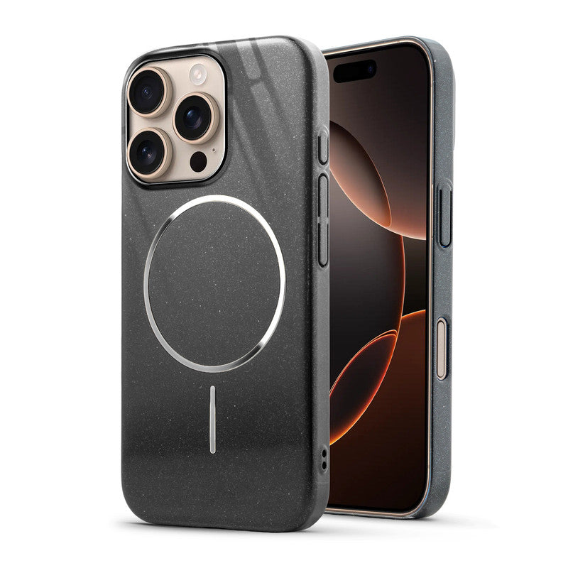 Smooth & Shiny Glossy Hard Back Cover Case For Apple iPhone 16 Pro With Wireless Charging Support Support