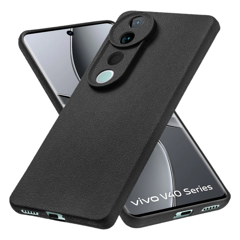 Sleek Textured Silicone Case for Vivo V40 Pro 5G with Anti-Slip Grip Design and Precise Cutouts