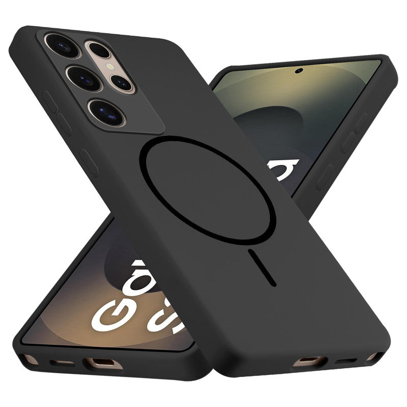Wireless Charging Support Compatible Liquid Silicone Case For Samsung S25 Ultra 5G With Camera Protection
