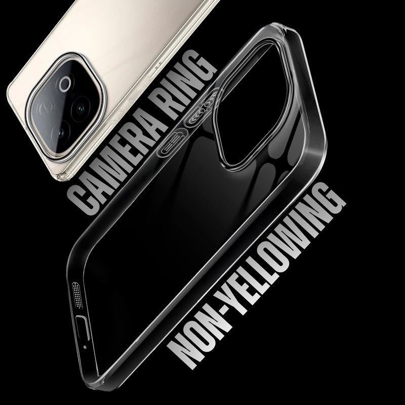 Crystal Shield Hard Case with Anti-Yellowing and Colorful Camera Guard for iQOO Neo 10 5G