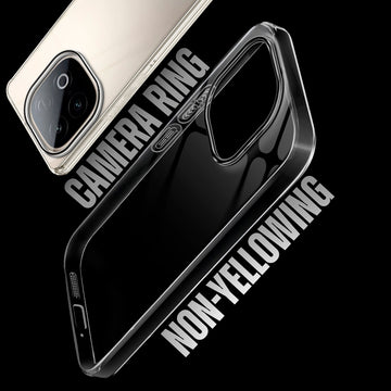 Crystal Shield Hard Case with Anti-Yellowing and Colorful Camera Guard for iQOO Neo 10 5G