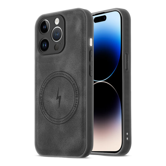 Refined PU Leather Case for Apple iPhone 14 Pro