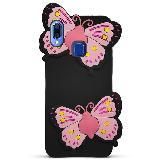 3D Vibrant Butterfly Silicone Phone Case For Vivo Y95