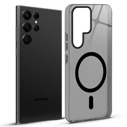 Glossy Hard Wireless Charging Support Case Samsung S22 Ultra 5G