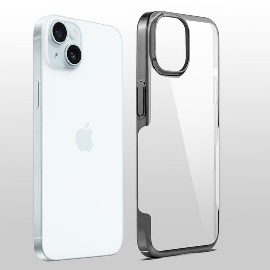 Crystal Clear Premium Case with Shiny Colorful Edges and Precise Cutouts for Apple iPhone 13