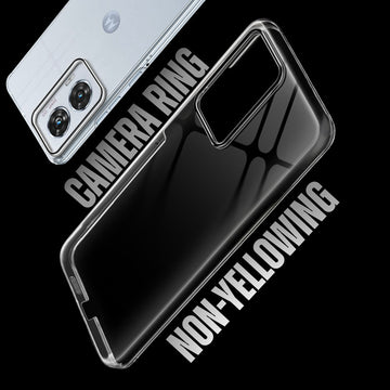 Crystal Shield Hard Case with Anti-Yellowing and Colorful Camera Guard for Motorola Moto Edge 50 Fusion 5G