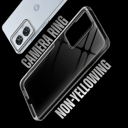 Crystal Shield Hard Case with Anti-Yellowing and Colorful Camera Guard for Motorola Moto Edge 50 Fusion 5G
