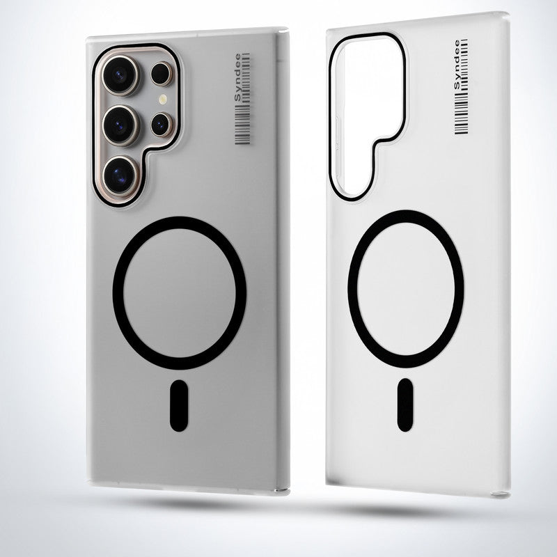 New Elegant Frosted Matte Slim Back With MagSafe Support Back Case For Samsung S22 Ultra 5G