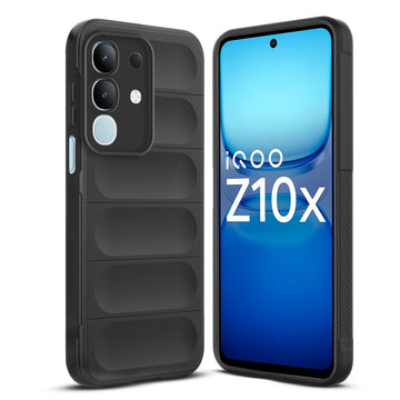Premium Liquid Silicone Comfort Grip Case for iQOO Z10x 5G with Soft Touch Matte TPU