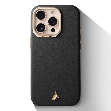 Exclusive Hard Back Case for Apple iPhone 16 Pro with Leather Textured Finish, Matte finish Buttons and Soft Inner Fabric