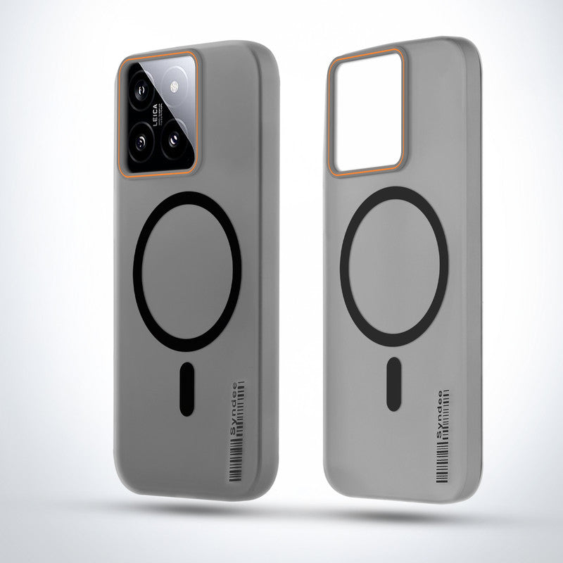 Elegant Colorful Frosted Matte Back With MagSafe Support Back Case For Xiaomi 14 5G