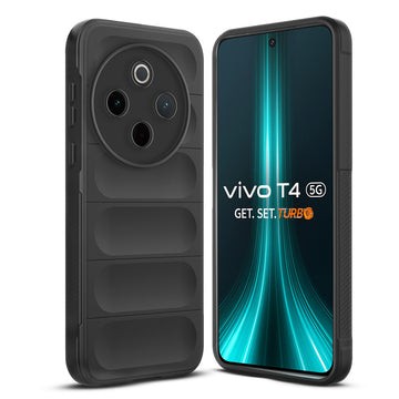 Premium Liquid Silicone Comfort Grip Case for Vivo T4 5G with Soft Touch Matte TPU