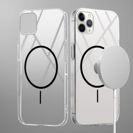 Crystal Clear Transparent Hard Back Anti-Yellowing with MagSafe Compatibility Phone Case For Apple iphone 11 Pro Max
