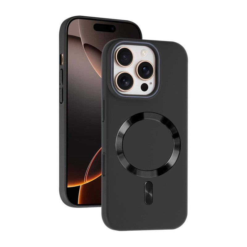 Hard Back MagSafe Case for Apple iphone 16 Pro Max, Durable Design & Shiny MagSafe Ring