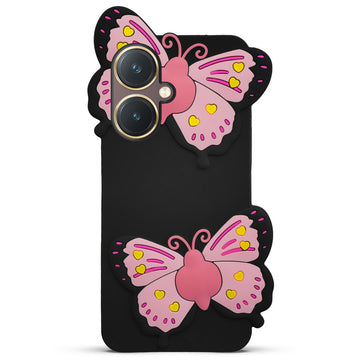 3D Vibrant Butterfly Silicone Phone Case For Vivo Y27 4G