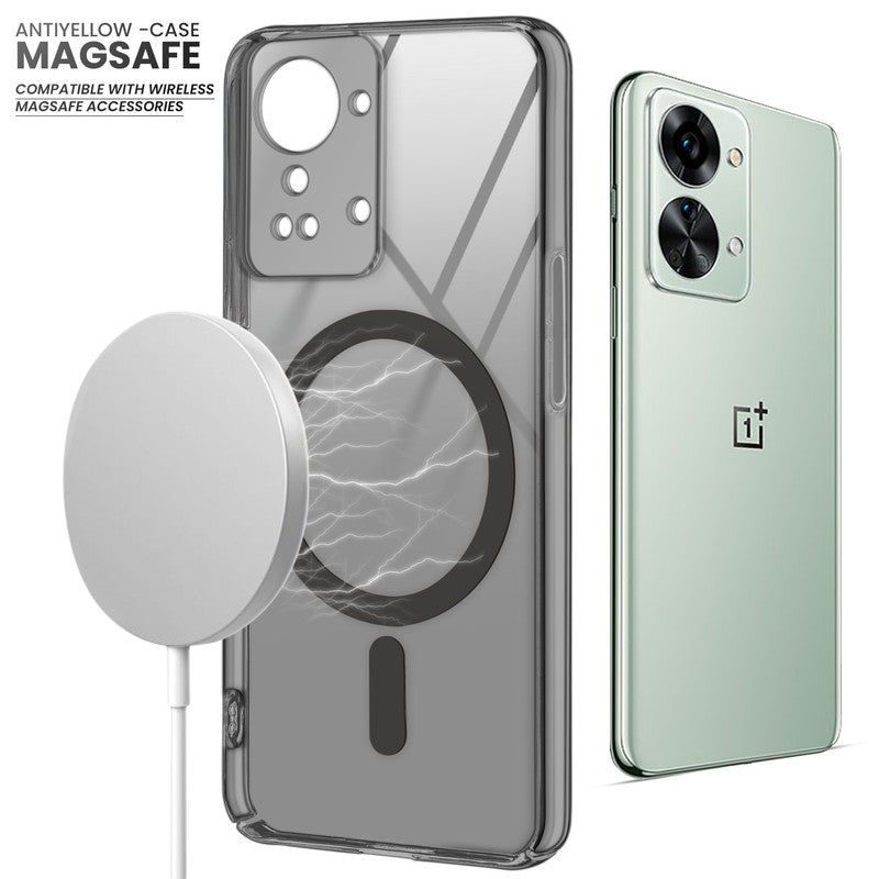 Colored Transparent Anti-Yellowing Magsafe Case For OnePlus Nord 2T 5G