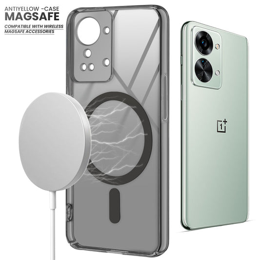 Colored Transparent Anti-Yellowing Magsafe Case For OnePlus Nord 2T 5G