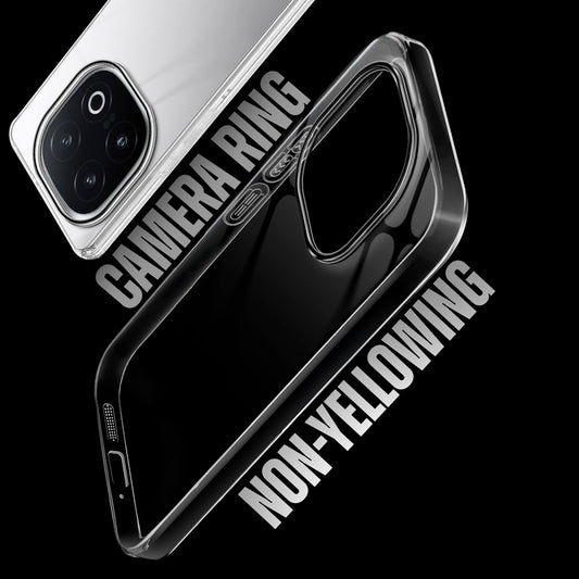 Crystal Shield Hard Case with Anti-Yellowing and Colorful Camera Guard for iQOO 13 5G
