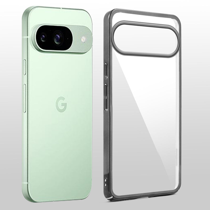 Crystal Clear Premium Shiny Edges Hard Back Case For Google Pixel 9 5G