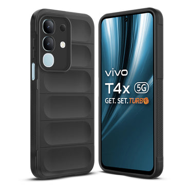 Premium Liquid Silicone Comfort Grip Case for Vivo T4x 5G with Soft Touch Matte TPU