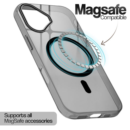 Anti-Yellow Scratch Resistant Case Support Wireless Charging Back Cover For Apple iPhone 16 Plus