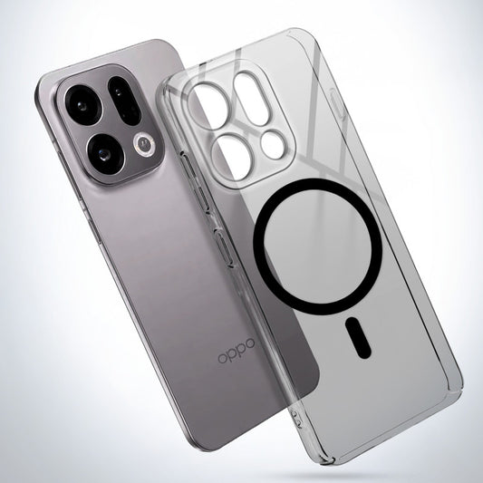 Colored Transparent Anti-Yellowing Magnetic Accessory Support Case For Oppo Find X9s 5G