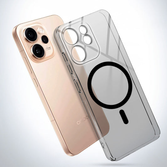 Colored Transparent Anti-Yellowing Magnetic Accessory Support Case For Oppo Reno 15 Pro Mini 5G