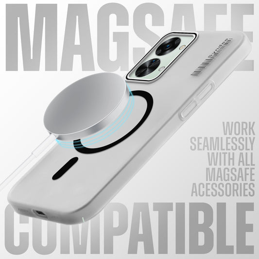 New Elegant Frosted Matte Slim Back With MagSafe Support Back Case For OnePlus Nord 2T 5G