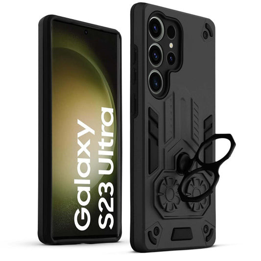Heavy Duty Shockproof Case with Reinforced Corners for Samsung S23 Ultra 5G , Soft Cushioning & Camera Protection