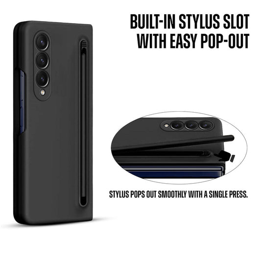 Handy Cover for Samsung Z Fold 4 with Integrated Pen Holder and Screen Friendly Stylus Pen