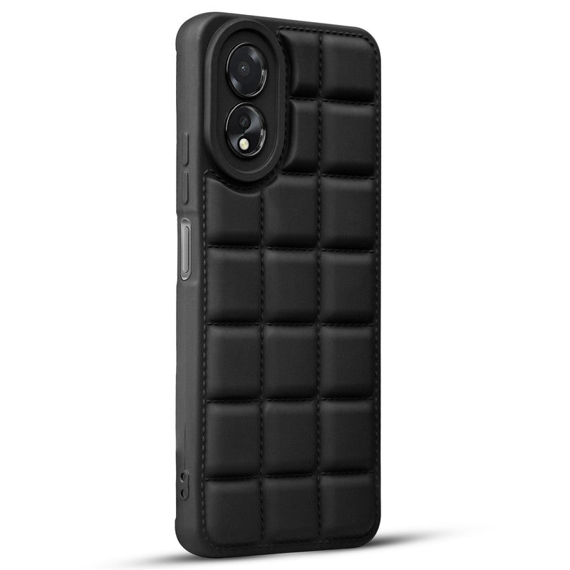 3D Grid Thread Design Silicone Phone Case Cover for Oppo A18
