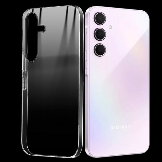 Crystal Shield Hard Case with Anti-Yellowing and Colorful Camera Guard for Samsung A35 5G