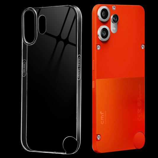 Crystal Shield Hard Case with Anti-Yellowing and Colorful Camera Guard for CMF Nothing Phone 2 Pro