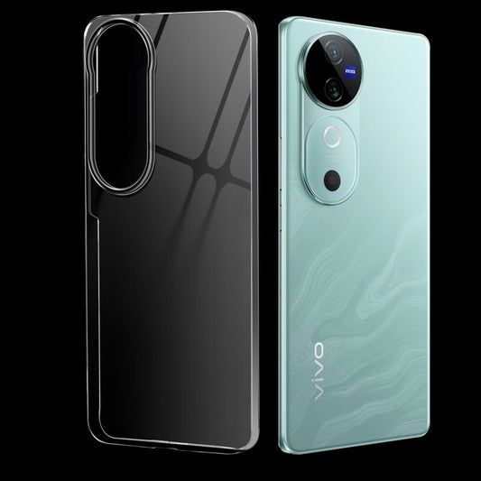 Crystal Shield Hard Case with Anti-Yellowing and Colorful Camera Guard for Vivo V40 5G