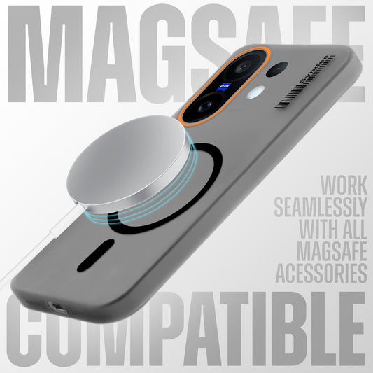 Elegant Colorful Frosted Matte Back With MagSafe Support Back Case For Vivo X200 FE 5G