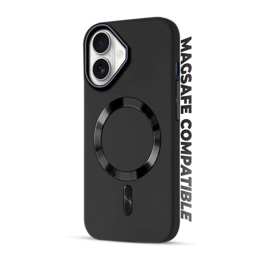 Hard Back MagSafe Case for Apple iPhone 16, Durable Design & Shiny MagSafe Ring