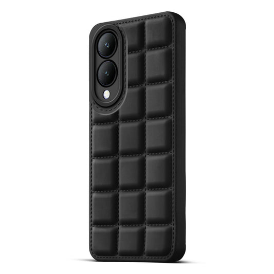 3D Grid Thread Design Silicone Phone Case Cover for Vivo Y28 5G