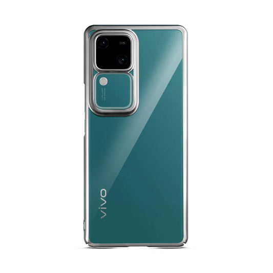 Crystal Clear Premium Shiny colorful Edges Hard Back Case For Vivo V30 Pro 5G